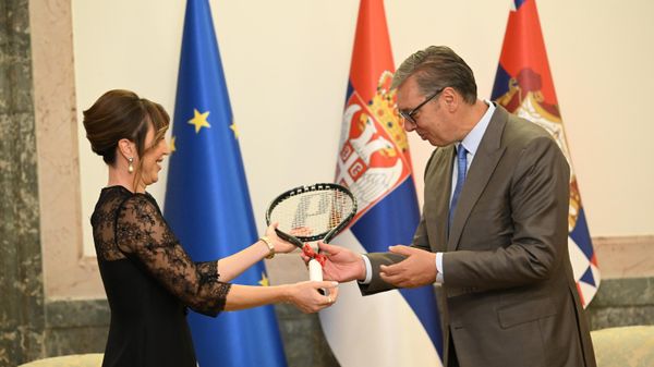 Jelena Janković i Aleksandar Vučić. - Sputnik Srbija