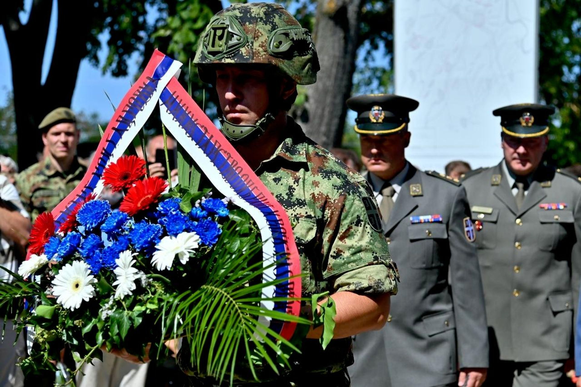 Pomen postradalim vojskovođama i vojnicima, kao i ceremonije polaganja venaca u Gornjem Adrovcu - Sputnik Srbija, 1920, 02.09.2026