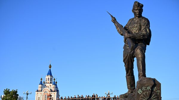 Споменик у Хабаровску посвећен победи над милитаристичким Јапаном у Другом светском рату - Sputnik Србија