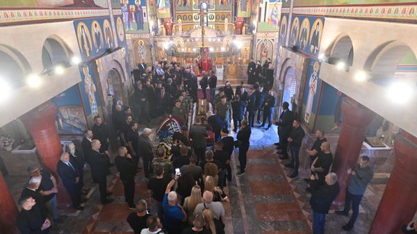 Опроштај од Младића у цркви Светог Луке Опроштај од Младића у цркви Светог Луке - Sputnik Србија