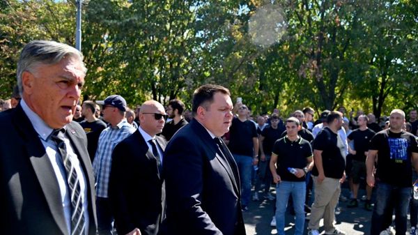 Siniša Karan, predsednik Republike Srpske, i ministar unutrašnjih poslova RS Željko Budimir - Sputnik Srbija