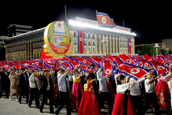 Улична парада и вечерња свечаност поводом 78. годишњице оснивања државе на Тргу Ким Ил Сунга у Пјонгјангу, 8. септембра. - Sputnik Србија