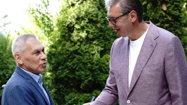 Aleksandar Bocan-Harčenko i Aleksandar Vučić - Sputnik Srbija