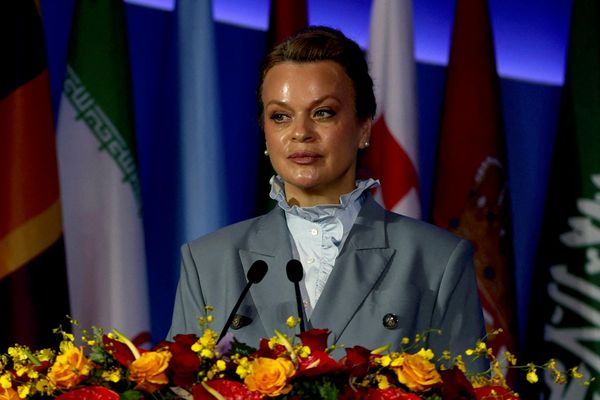 Zamenica ruskog ministra odbrane Ana Civiljeva govori tokom plenarne sednice. - Sputnik Srbija