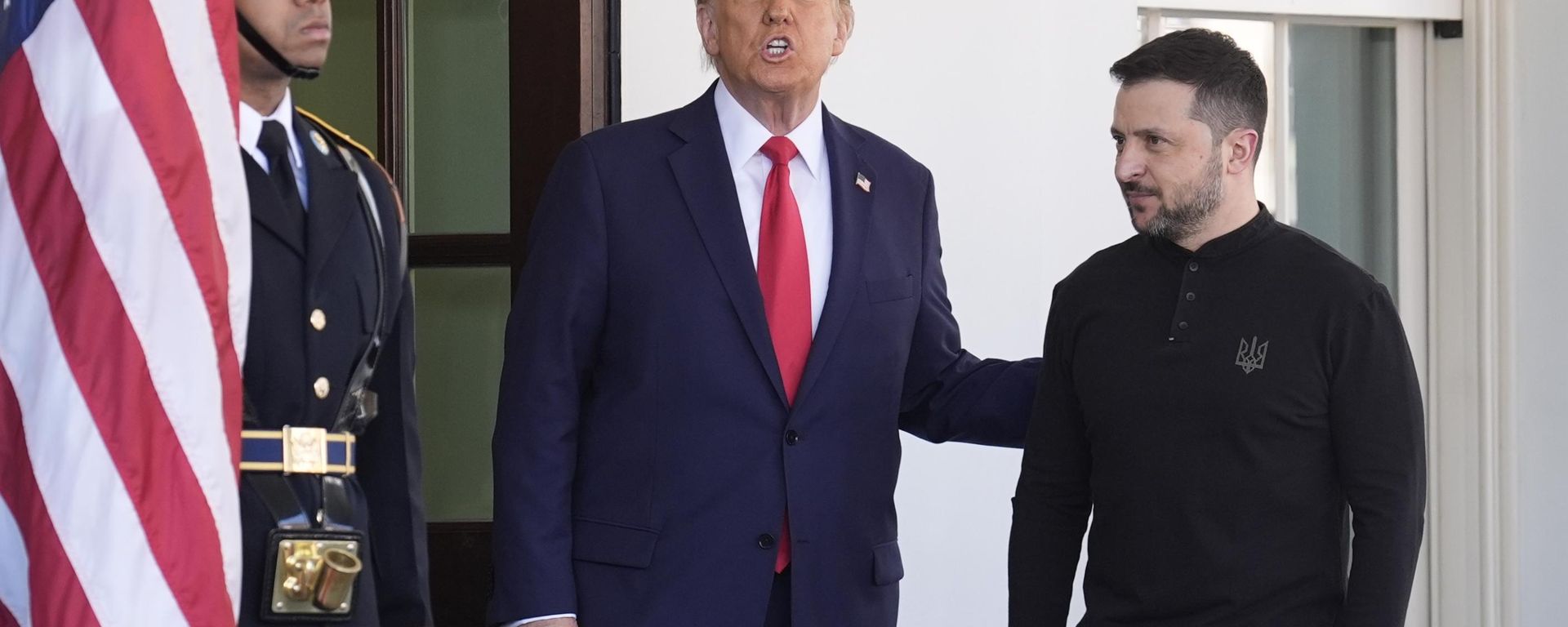 Predsednik SAD Donald Tramp i Vladimir Zelenski - Sputnik Srbija, 1920, 19.10.2026