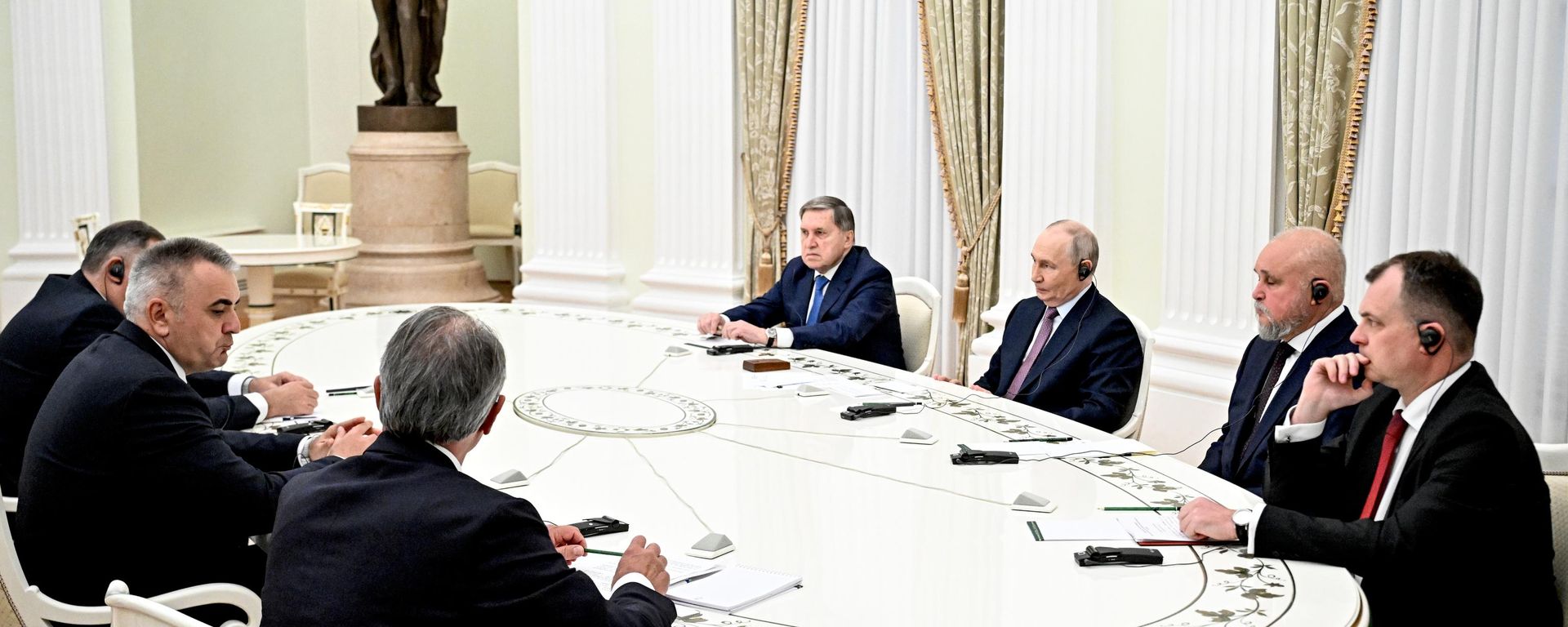 Sastanak predsednika Rusije Vladimira Putina, Milorada Dodika i premijera Republike Srpske Minića - Sputnik Srbija, 1920, 29.09.2026
