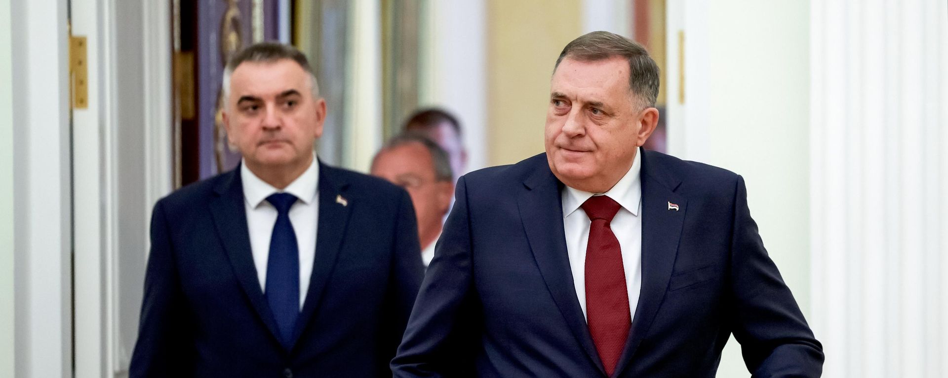 Milorad Dodik i premijer Srpske Savo Minić. Milorad Dodik i premijer Srpske Savo Minić. - Sputnik Srbija, 1920, 06.10.2026