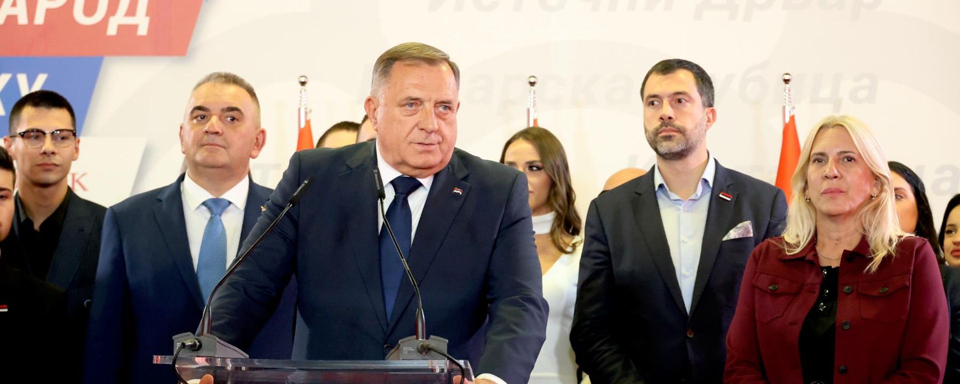 Milorad Dodik, Savo Minić, Željka Cvijanović - Sputnik Srbija, 1920, 05.10.2026