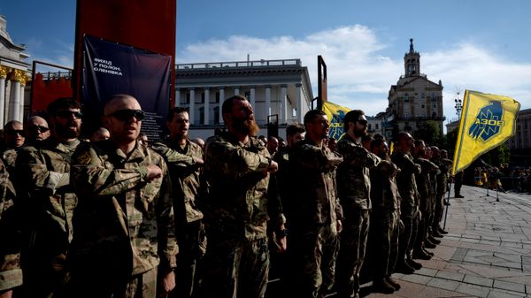 Pripadnici ukrajnskog bataljona Azov - Sputnik Srbija