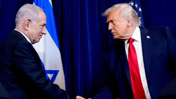 Бенјамин Нетанијаху и Доналд Трамп - Sputnik Србија
