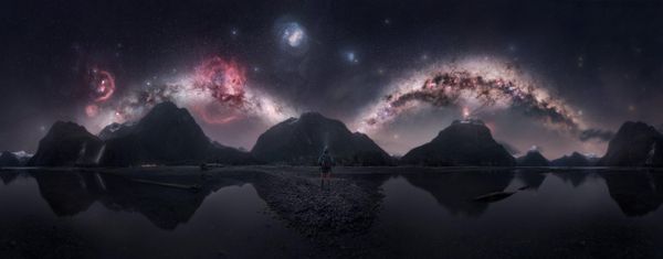 „Dvostruki luk iznad Milford Saunda“, Mikel Iraeta (Španija) – Novi Zeland. Prvo mesto u kategoriji „Open Nature/Landscape“ na takmičenju 2026. godine. „Dvostruki luk iznad Milford Saunda“, Mikel Iraeta (Španija) – Novi Zeland. Prvo mesto u kategoriji „Open Nature/Landscape“ na takmičenju 2026. godine. - Sputnik Srbija