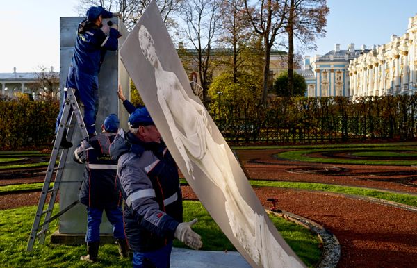 Biste iz 18. veka, koje su deo kolekcije Katarine Velike, biće premeštene u zastakljeni deo Kameronove galerije. - Sputnik Srbija