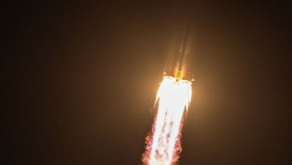 Start rakete Sojuz TMA-14M sa kosmodroma Bajkonur - Sputnik Srbija