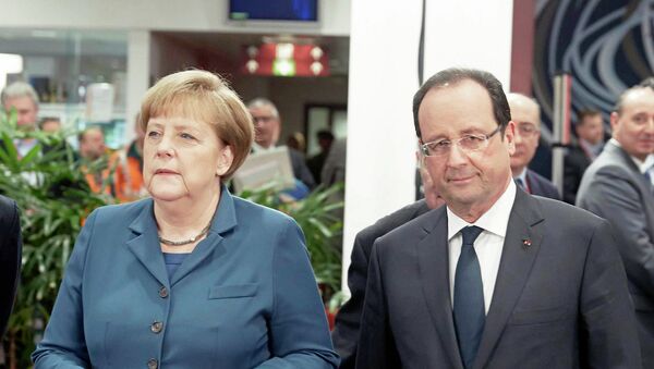 Nova diplomatska ofanziva Fransoa Olanda i Angele Merkel - Sputnik Srbija