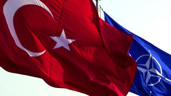 Zastave Turske i NATO-a - Sputnik Srbija
