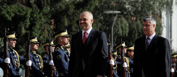 Edi Rama i Hašim Tači Edi Rama i Hašim Tači - Sputnik Srbija