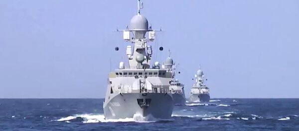 Brodovi iz Kaspijske flote lansirali krstareće rakete na pozicije  terorista ID u Siriji - Sputnik Srbija