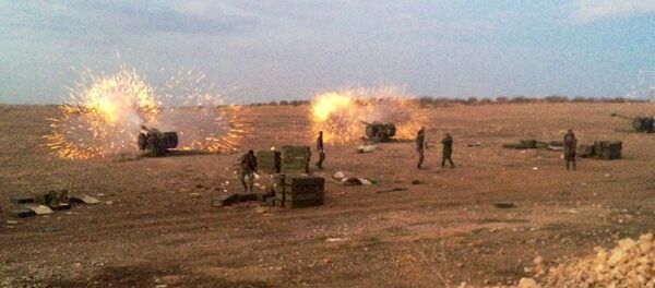 Sirijska vojska pokrenula ofanzivu protiv militanata na severu pokrajine IG Sirijska vojska pokrenula ofanzivu protiv militanata na severu pokrajine IG - Sputnik Srbija