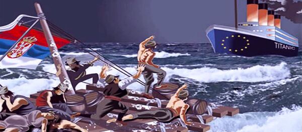 Titanik-ilustracija - Sputnik Srbija