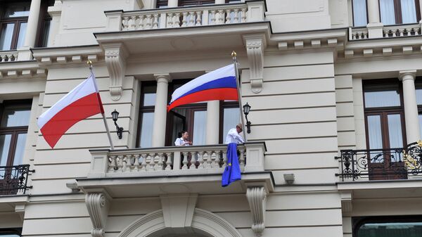 Zastave Rusije i Poljske - Sputnik Srbija