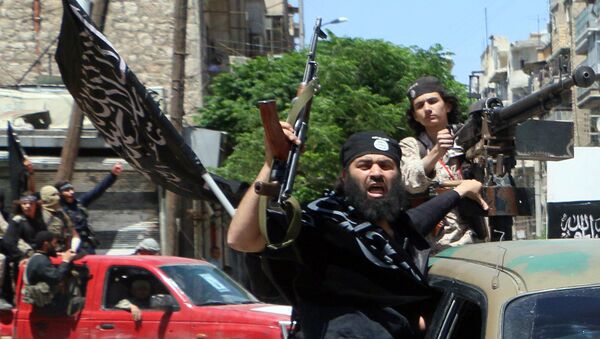 Borci sirijskog oganka Al Kaide Al Nusra front u Alepu - Sputnik Srbija