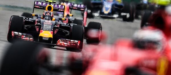 Возач екипе „Ред бул“ Данијел Квјат у трци за Велику награду Русије светског првенства у Формули -1 које се одржава у Сочију - Sputnik Србија