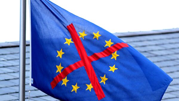 Precrtana zastava EU - Sputnik Srbija