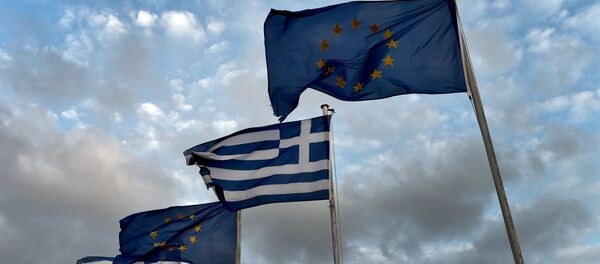 Заставе Грчке и ЕУ Заставе Грчке и ЕУ - Sputnik Србија