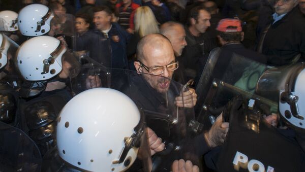 Подгорица, протести 17.10.2015 - Sputnik Србија
