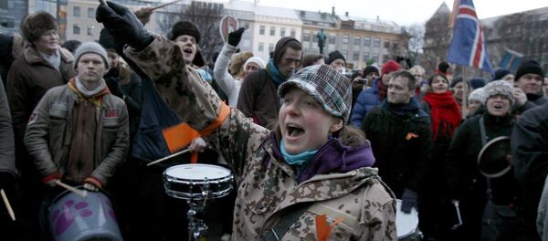 Исланд, протест Исланд, протест - Sputnik Србија