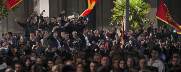 Podgorica, protesti 18.10.2015. godine - Sputnik Srbija
