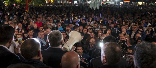 Подгорица, протести 18.10.2015. године - Sputnik Србија