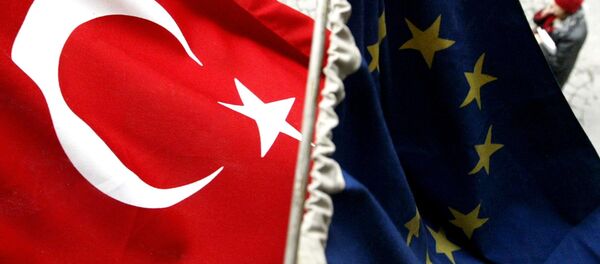 Zastave Turske i Evropske unije - Sputnik Srbija