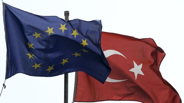 Заставе Турске и Европске уније - Sputnik Србија