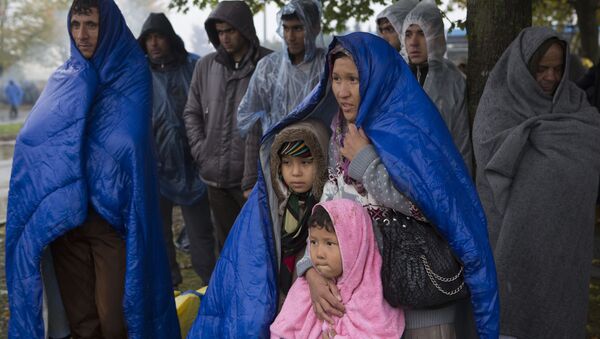 Сиријске избеглице у Хрватској, дана 19.10.2015. године - Sputnik Србија
