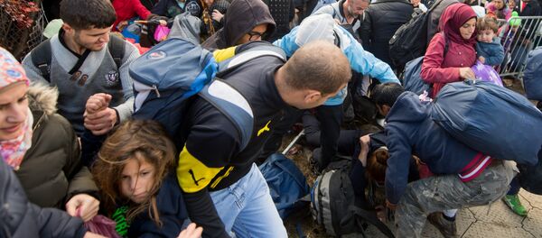 Мигранти из Сирије, на Словеначкој граници - Sputnik Србија
