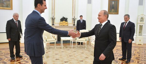 Bašar Asad i Vladimir Putin - Sputnik Srbija