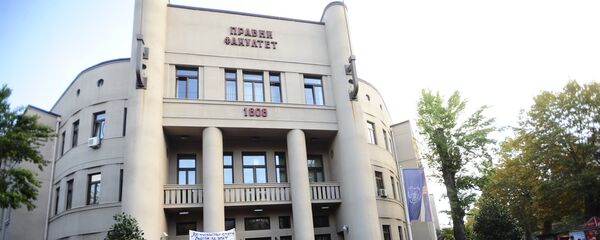 Protest studenata protiv prijema Kosova u Unesko Protest studenata protiv prijema Kosova u Unesko - Sputnik Srbija