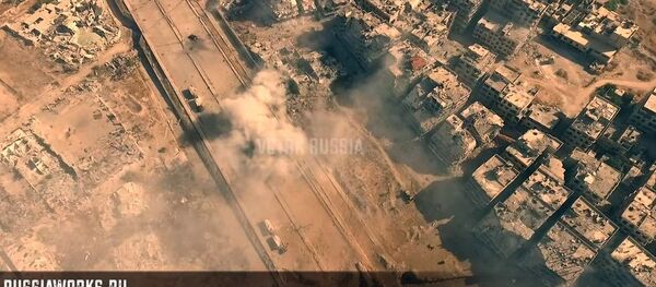 Snimci Damaska iz drona tokom ofanzive sirijske vojske. - Sputnik Srbija