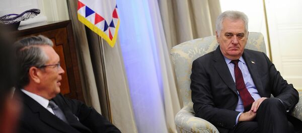 Председник Србије Томислав Николић и амбасадор Русије у Србији Александар Чепурин Председник Србије Томислав Николић и амбасадор Русије у Србији Александар Чепурин - Sputnik Србија