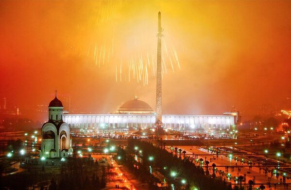 Ватромет поводом Дана космонаутике на Поклоној гори у Москви - Sputnik Србија