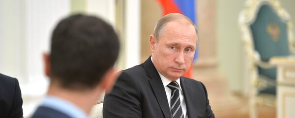Председници Русије и Сирије Владимир Путин и Башар ел Асад - Sputnik Србија