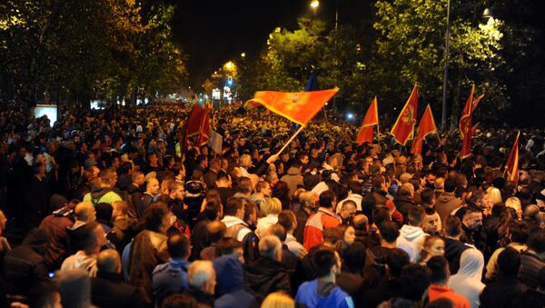 Protest opozicije i njenih pristalica u Podgorici - Sputnik Srbija
