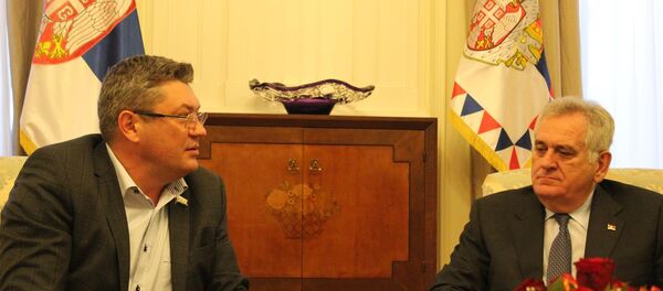 Председник Србије Томислав Николић са депутатима Тјуменске думе - Sputnik Србија