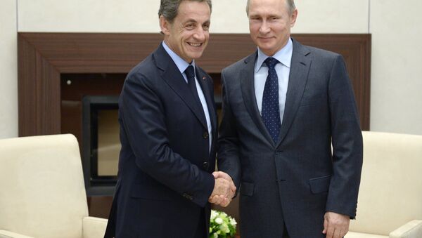 Никола Саркози и Владимир Путин - Sputnik Србија