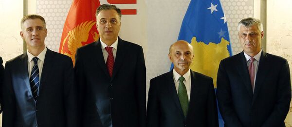 Igor Lukšić, Filip Vujanović, Isa Mustafa i Hašim Tači - Sputnik Srbija