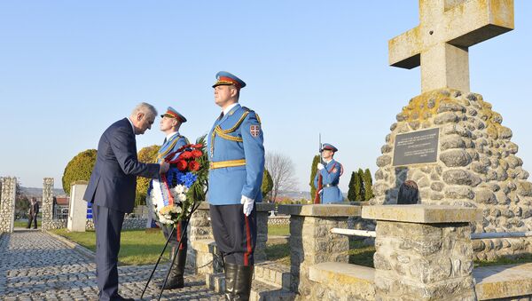 Tomislav Nikolić položio venac  na Spomen groblje iz Prvog svetskog rata u Valjevu - Sputnik Srbija