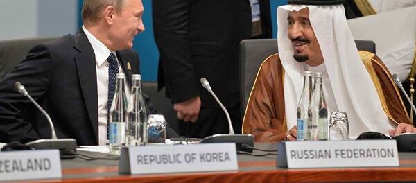 Vladimir Putin i saudijski kralj Salaman Vladimir Putin i saudijski kralj Salaman - Sputnik Srbija