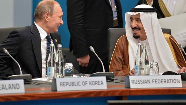 Vladimir Putin i saudijski kralj Salaman - Sputnik Srbija
