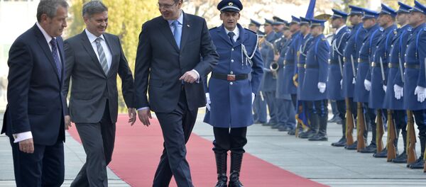 Денис Звиздић и Александар Вучић Денис Звиздић и Александар Вучић - Sputnik Србија